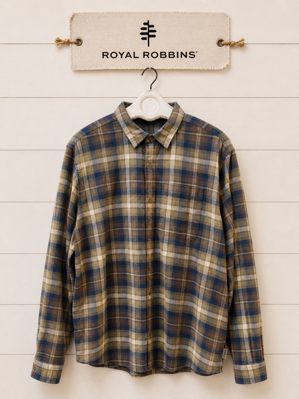 ROYAL ROBBINS Plaid Flannel Shirt XXL